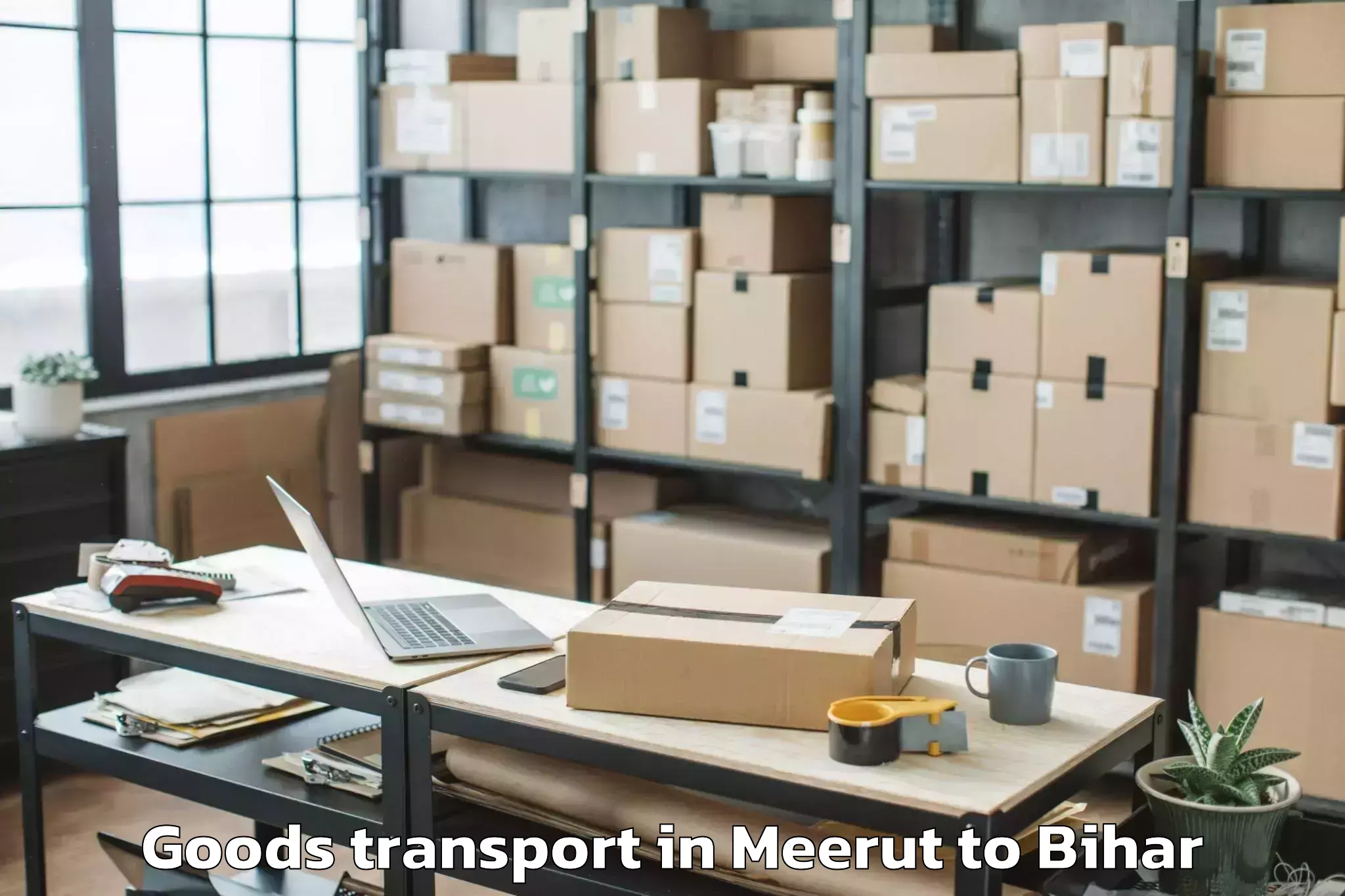 Easy Meerut to Nur Sarai Goods Transport Booking